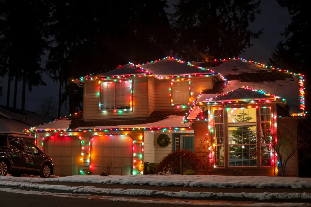 Christmas Light Installation in Bemidji
