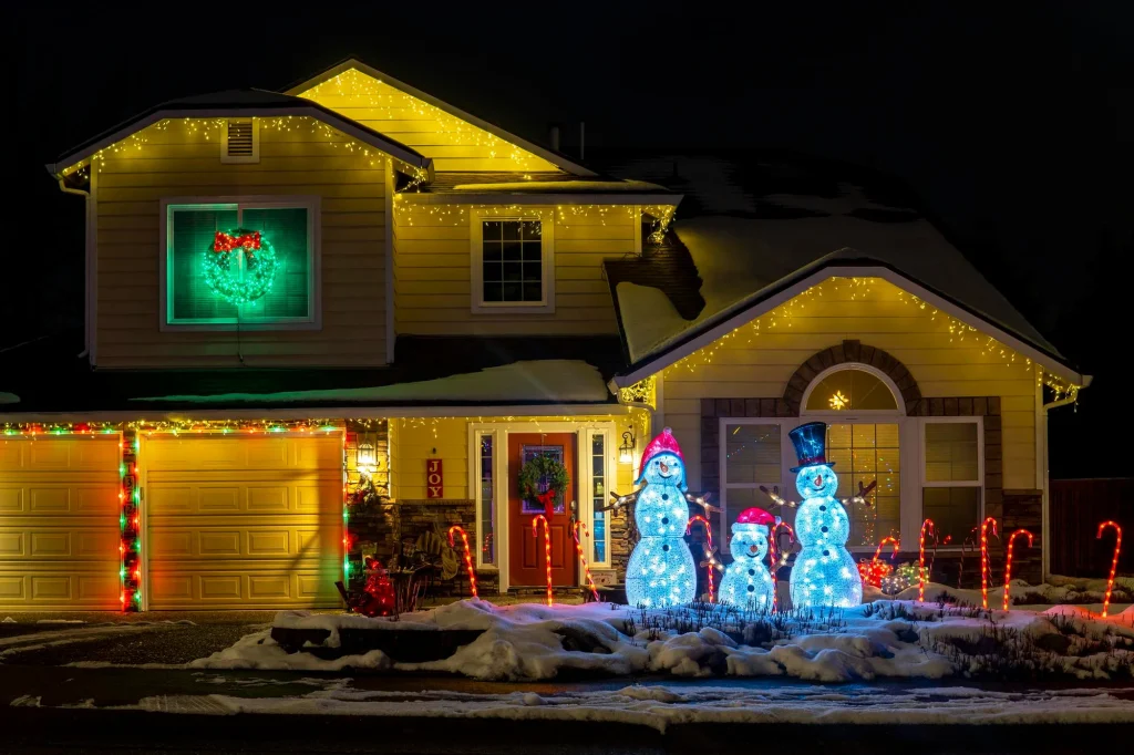 Christmas Light Installation in Chisholm